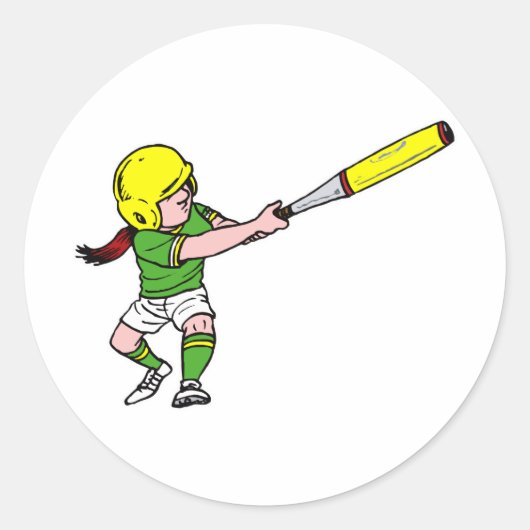 Slugger Runder Aufkleber (Vorderseite)