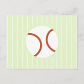 Slugger Saurus Baseball Dino Baby Boy 1. Geburtsta Einladungspostkarte (Rückseite)