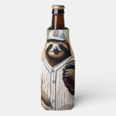 "Slugger Sloth: Langsam und standhaft an der Platt Flaschenkühler (Flaschenvorderseite)