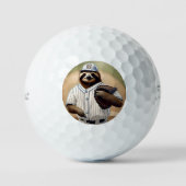 "Slugger Sloth: Langsam und standhaft an der Platt Golfball (Vorderseite)