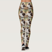 "Slugger Sloth: Langsam und standhaft an der Platt Leggings (Rückseite)