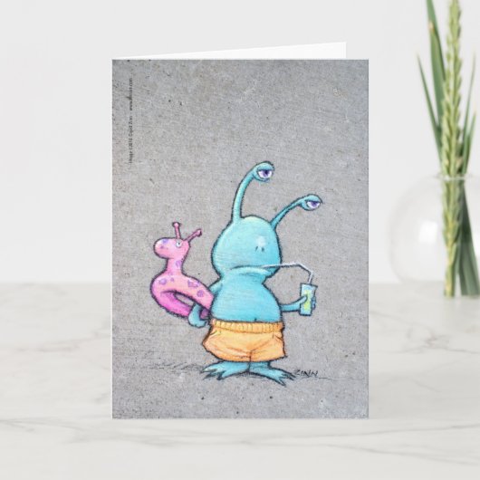 sluggo at the beach karte (Vorderseite)