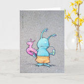 sluggo at the beach karte (Gelbe Blume)
