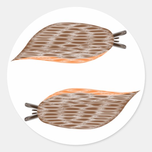 Slugs-Aufkleber Runder Aufkleber (Vorderseite)