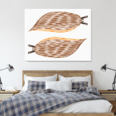 Slugs Canvas Print Leinwanddruck (Insitu (Schlafzimmer))