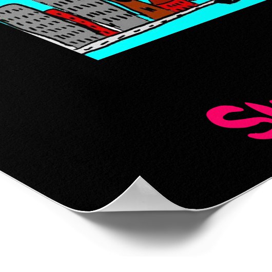 Slugzilla-Angriffe Poster (Ecke)