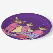 Slumber Birthday Party Pappteller (Schrägansicht)