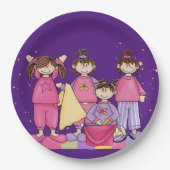 Slumber Birthday Party Pappteller (Vorderseite)