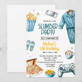 Slumber boy theme invite einladung (Vorne/Hinten)
