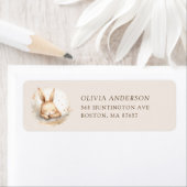 Slumber Bunny Baby Showadresse Etikett (Insitu)