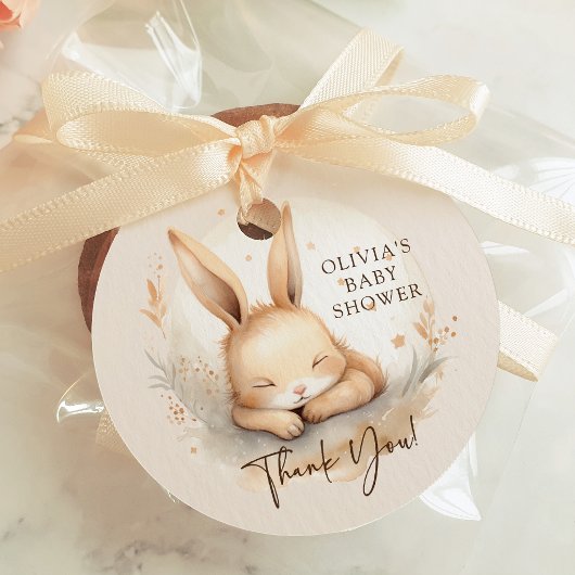 Slumber Bunny Baby Showdusche Gefallen Geschenk Ta Geschenkanhänger