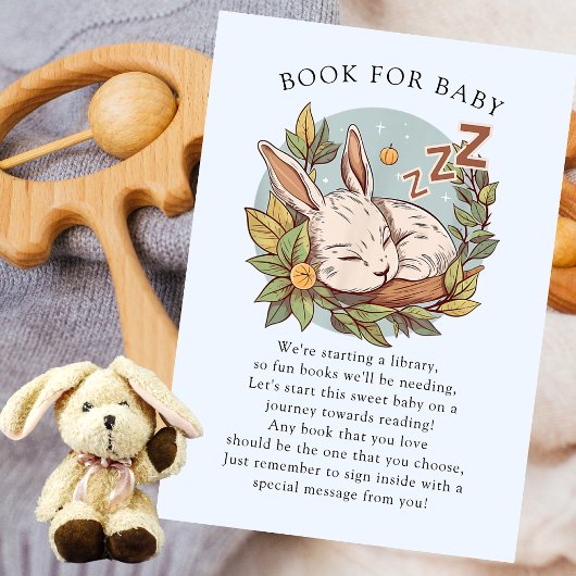Slumber Bunny Book for Baby Begleitkarte