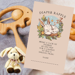 Slumber Bunny Diaper Raffle Begleitkarte