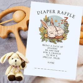 Slumber Bunny Diaper Raffle Begleitkarte