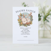 Slumber Bunny Diaper Raffle Begleitkarte (Stehend Vorderseite)
