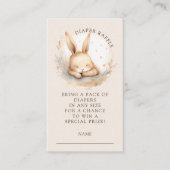 Slumber Bunny Diaper Umschließkarte Begleitkarte (Vorderseite)