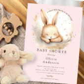 Slumber Bunny Girls Babydusche Einladung