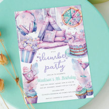 Slumber Girl Birthday Party Pastel Fun
