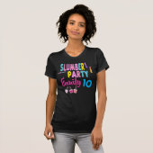 Slumber Party Birthday Girl Custom Sleepover T-Shi T-Shirt (Vorne ganz)