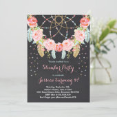 Slumber Party Birthday Invitation Sleepover Party Einladung (Stehend Vorderseite)