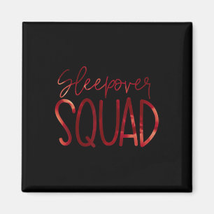 Slumber Party Crew Sleepover Squad Pajama Hallowee Magnet