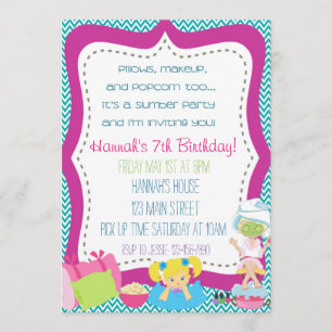 Slumber Party Einladung