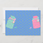 Slumber Party Einladung Sleepover Geburtstag laden (Rückseite)