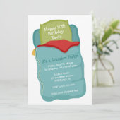 Slumber Party Geburtstagseinladung Einladung (Stehend Vorderseite)