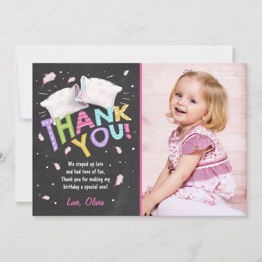 Slumber Party Pajamas Vielen Dank Ihr Card Sleepov Dankeskarte (Vorderseite)