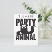 Slumber Party Postkarte (Stehend Vorderseite)