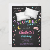 Slumber Party Sleepover Girls Einladung (Vorderseite)
