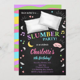 Slumber Party Sleepover Girls Einladung
