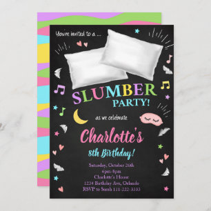 Slumber Party Sleepover Girls Einladung