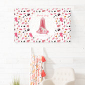 Slumber Party Sleepover Zelt Kindergeburtstag Part Banner (Insitu)