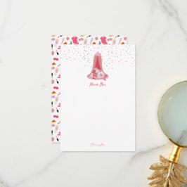 Slumber Party Sleepover Zelt Kindergeburtstag Part Dankeskarte