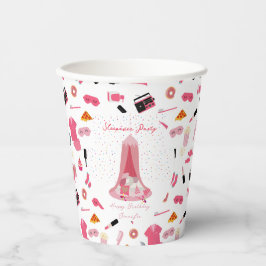 Slumber Party Sleepover Zelt Kindergeburtstag Part Pappbecher