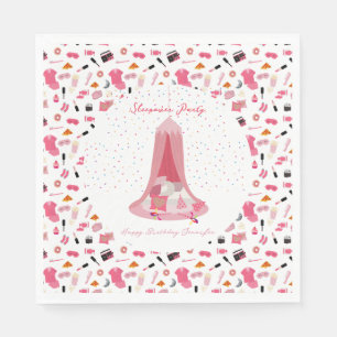 Slumber Party Sleepover Zelt Kindergeburtstag Part Serviette