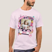 Slumber Party Squad Pajama Birthday Foto Frame T- T-Shirt (Vorderseite)