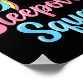 Slumber Party Squad Sleever Coquette Birthday Paja Poster (Ecke)