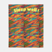"Slumber-Pinselstriche: Fleece Blanket (Vorderseite)