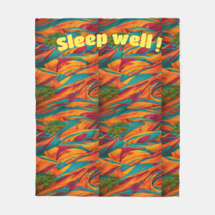 "Slumber-Pinselstriche: Fleece Blanket