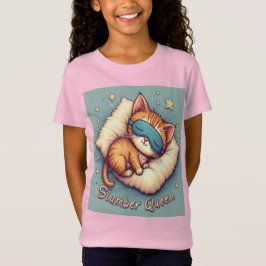 Slumber Queen T - Shirt for Girls - Sweet and Cosy