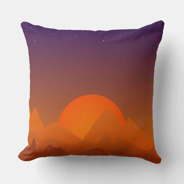 Slumberge Hügel Südwestliche Landschaft Kissen (Vorderseite)