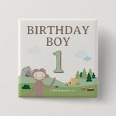 Slumberkins Bigfoot Birthday Boy Button (Vorderseite)