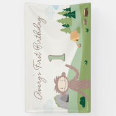 Slumberkins Bigfoot Birthday Yard Sign Banner (Vertikal)