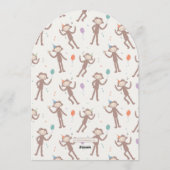 Slumberkins Bigfoot First Birthday Einladung (Rückseite)