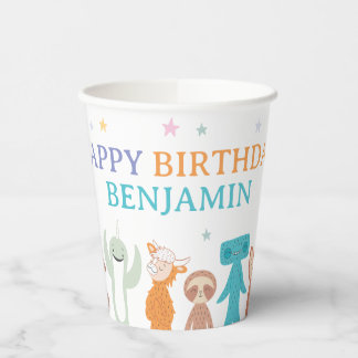 Slumberkins Characters Birthday Pappbecher