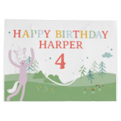 Slumberkins Einhorn Geburtstag Große Geschenktüte (Rückseite)