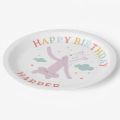 Slumberkins Einhorn Geburtstag Pappteller (Schrägansicht)
