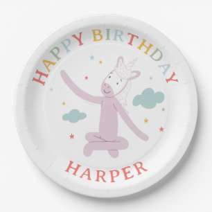 Slumberkins Einhorn Geburtstag Pappteller